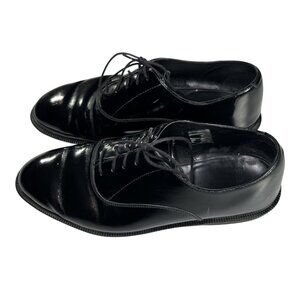 Dr. Martens Mens Fawkes Black Dress Shoes Size 10 Black Oxford Henley Sole